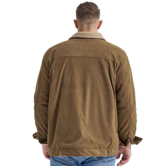 Blazer Homme Velours Côtelé Deux Boutons, Doublé, Chaud, Décontracté Ou Affaires – Taille 44