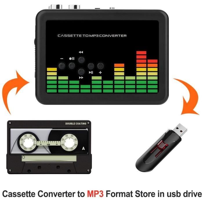 Lecteur convertisseur de cassette en MP3 audio USB (neuf) - Pièces  détachées électronique informatique