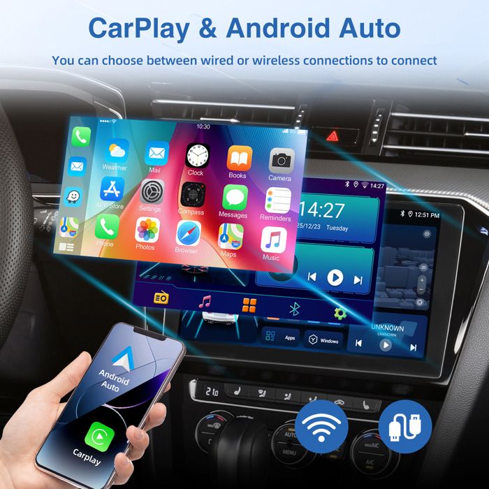 MOPECT Autoradio 2 DIN, Écran Tactile 9 pouces Android 15, 4GB+64GB ...