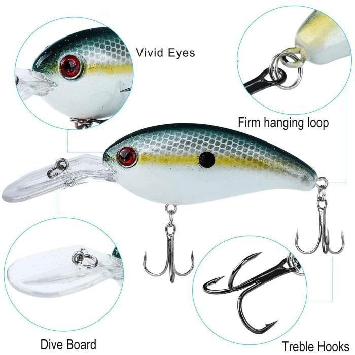Leurre de pêche en acier inoxydable, 1 pièce, appâts S/M/L, piège
