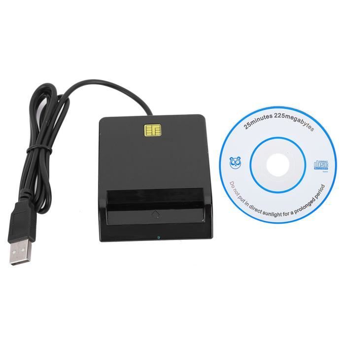 Lecteur De Carte à Puce USB - Pour Carte Bancaire, Identité, Déclarations - Compatible MINI SD, SD, TF