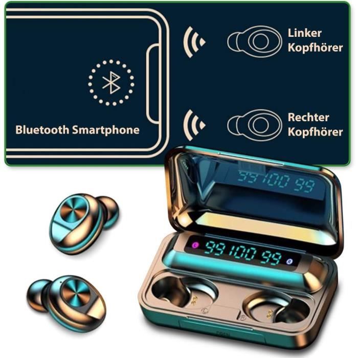Écouteurs boutons sans fil pour écouteurs Bluetooth Galaxy S23 S22 S21 S20  Flip5 4 TWS de Samsung avec étui de chargement ENC Bass True