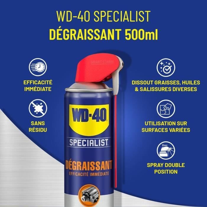 Dégraissant instantané WD-40 Specialist 500ml | Dégraissant | FR Dégraissant instantané WD-40 Specialist 500ml | Dégraissant | FR