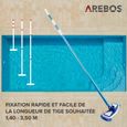 AREBOS Nettoyeur pour planchers de piscine piscine kit de nettoyage pour piscine-3