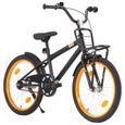 637•Modern Design Vélo d'enfant avec porte-bagages|vélo pour enfants filles garçons|6 à 8 ans hauteur de selle réglableavant 20 pouc-3
