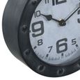 🐦🐦Luxueux Magnifique - Horloge Murale Design Vintage MODERNE - Horloge Murales Silencieuseavec corde Noir 20 cm Métal et MDF3099-3