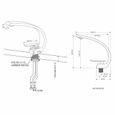 2×Auralum Robinet de Lavabo Design Moderne Mitigeur Lavabo Eau Froide et Chaude en Laiton Chromé pour Salle de Bain-3