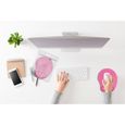 Magnet - Tapis de souris rose avec repose-poignet, mousse EVA, confort optimal, ergonomique-3