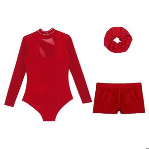 Ensemble Justaucorps + Short De Gymnastique Pour Garçon - Tissu Extensible, Tailles 6 à 16 Ans - 10