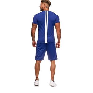 Ensemble Sport Homme été - T-shirt Et Shorts Décontractés Pour Fitness Et Loisirs