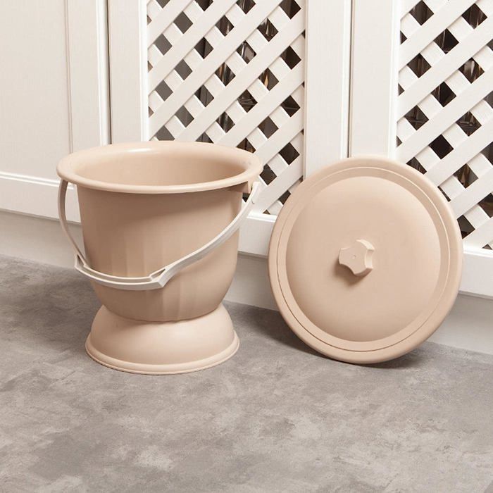 Seau à Pipi Portable 1,5 L – Pot Urinaire Avec Couvercle Et Poignée, Idéal Pour Camping, Voiture Et Chambre