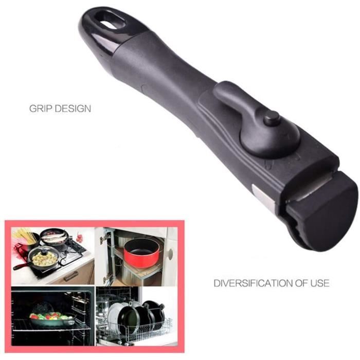 Poignée De Casserole Amovible Anti-brûlure | Manche Détachable Ergonomique | Pour Casseroles, Poêles, Marmites