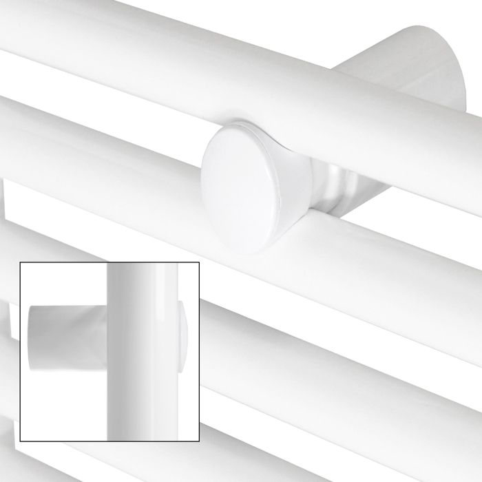 Sèche-Serviettes Électrique Greened House - Acier Inoxydable Blanc 300x720mm - 14 Barres - Minuterie Intégrée