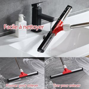 Balai à Air En Silicone Télescopique - Raclette Légère Pour Toutes Surfaces, Nettoyage Intérieur