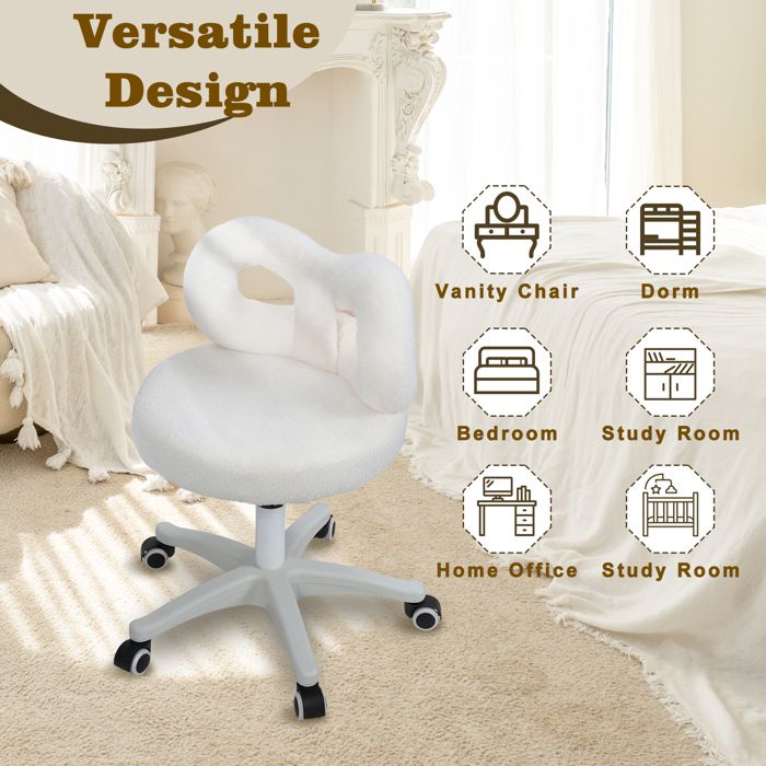 Fauteuil de bureau YANKEE chaise pivotante avec accoudoirs, siège à
