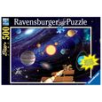 Puzzle Star Line 500 p - Ravensburger - Système solaire lumineux - Science et espace-0