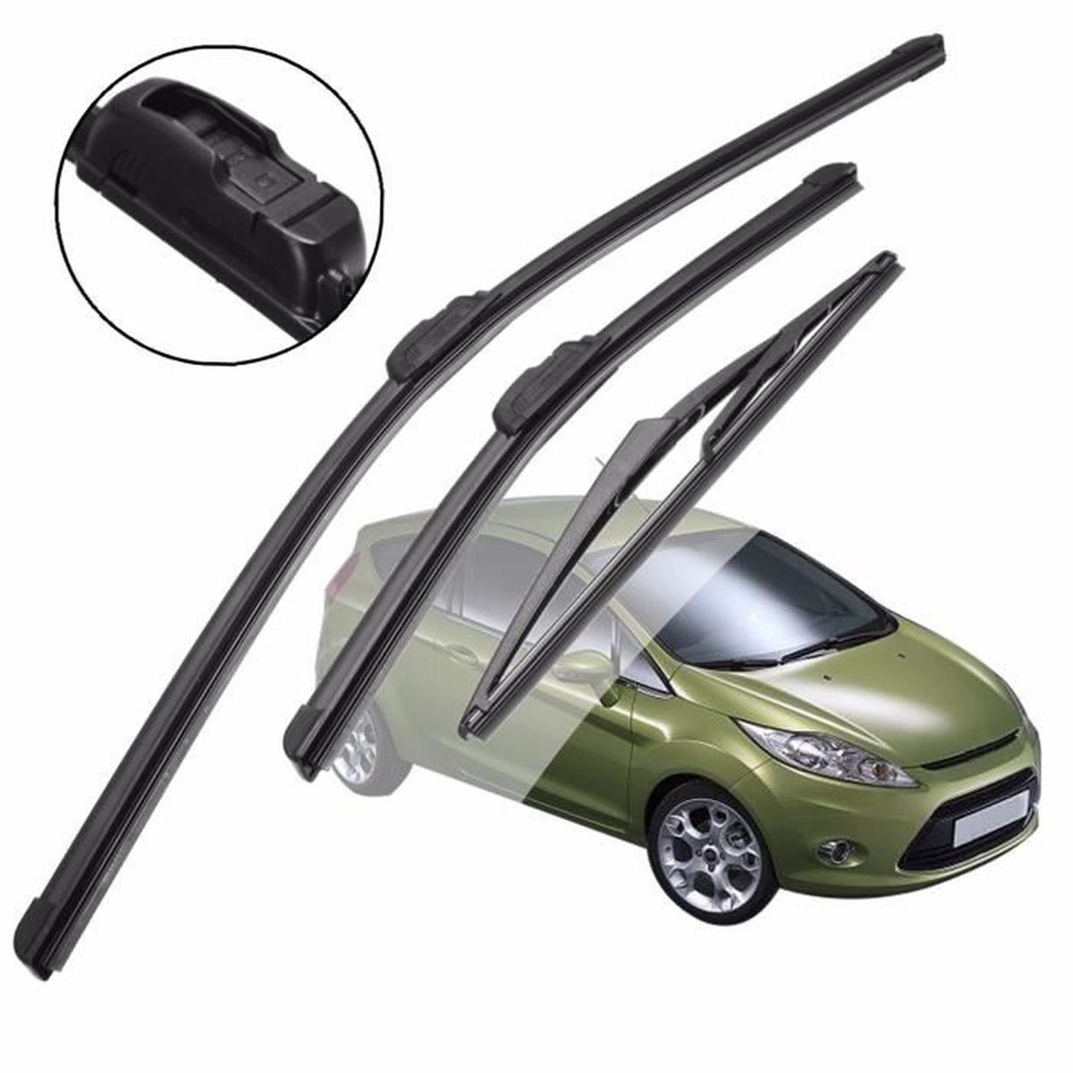 Pour kia carens MK3 mpv aero vu avant côté conducteur plat essuie-glace lame