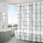 SUFOWVNO ideau de douche imperméable anti-moisissure, 180 x 180 cm, avec 12 rideaux de douche