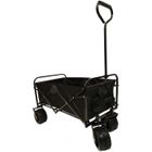 HATTORO Bollerwagen Chariot de jardin Chariot de transport Pliable Pliable Noir