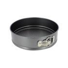 THEKITCHENETTE MOULE À MANQUÉ 18 CM EN ACIER CARBONE FOND AMOVIBLE AVEC CHARNIÈRE