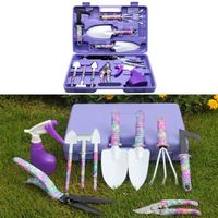 Boîte à outils de jardin - Marque inconnue - 10 outils - Violet