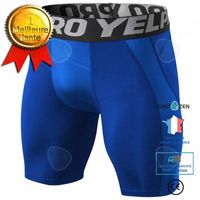 Short de sport PRO pour homme CONFO® - Bleu - Taille M - Tissu à séchage rapide et respirant