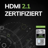 Câble HDMI haute vitesse 8K Ultra High-Speed HDMI-Kabel - OEHLBACH Black Magic MKII - 1,5 m Noir