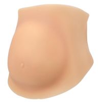 Qqmora ventre de femme enceinte artificiel Faux ventre de grossesse en Silicone et fil Couleur de peau L pour 155-160 cm
