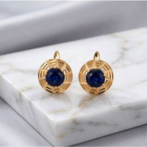 Boucles D’oreilles Anneaux – Cristaux Turquoise Sur Acier Inoxydable – Fermoir Clips