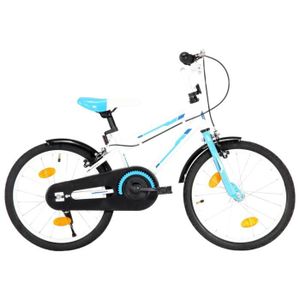 VÉLO ENFANT Haute qualité Vélo d'enfants 18 pouces Bleu et bla
