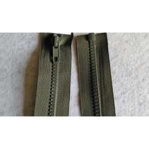 Fermeture éclair 12 cm KAKI 1 curseur Non séparable NEUF FE 137