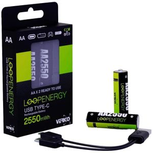 PILES Verico LoopEnergy AA USB-C Mignon-Akku 2550mWh 1,5