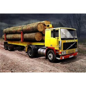 VOITURE À CONSTRUIRE Maquette de camion Volvo f12-20 & timber semi trai
