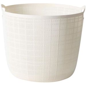 Panier De V/êtements Sales Panier De Rangement De V/êtements Sales Panier /À Linge Avec Couvercle 34cm blanc Rotin Tiss/é Panier De V/êtements Sales