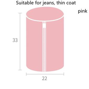 FILET DE LAVAGE Cylindrique rose  Sac à linge en maille sale, sac 