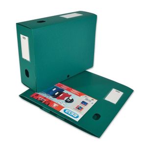 BOITE DE CLASSEMENT PP DOS 120MM VERT FERMETURE PAR ENCLIQUETAGE