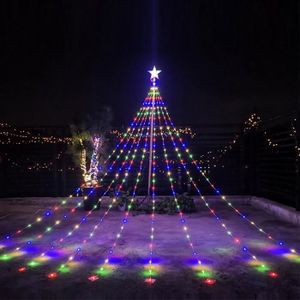 GUIRLANDE D'EXTÉRIEUR Guirlande lumineuse HUOLE pour décoration de Noël extérieure - Blanc chaud LED - 9 suspensions * 36L 3.53 long
