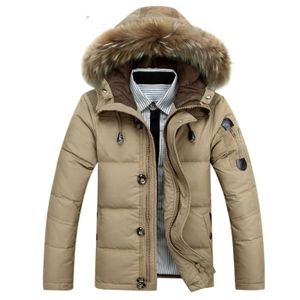 Mobigarlan doudoune a capuche en fausse fourrure noir homme Cdiscount