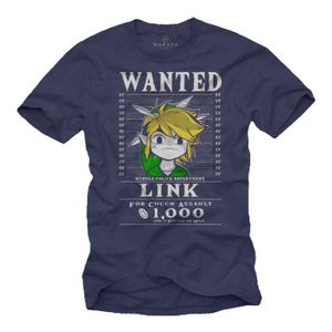 T-SHIRT Gamer T-Shirt Homme Bleu - Link the Legend - Idee 