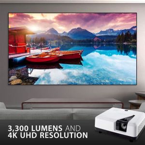 Vidéoprojecteur vidéoprojecteur pour Home-Cinéma 1920x1080 Pixels 3500 lumens HDMI VGA Haut-Parleurs blanc noir
