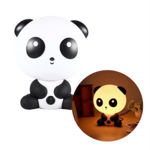 VEILLEUSE BÉBÉ Panda Lumière de nuit Veilleuse animale LED Lampe à poser Décoration de maison, bureau (EU Plug)