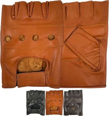 Gants De Conduite Sans Doigts En Similicuir PU Pour Femme - Style Moto, Fitness, Cosplay - Ajustables Et Tendance