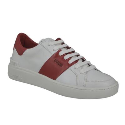 Basket Guess Homme Verona Stripe blanc et rouge. 40 White red Cdiscount Chaussures