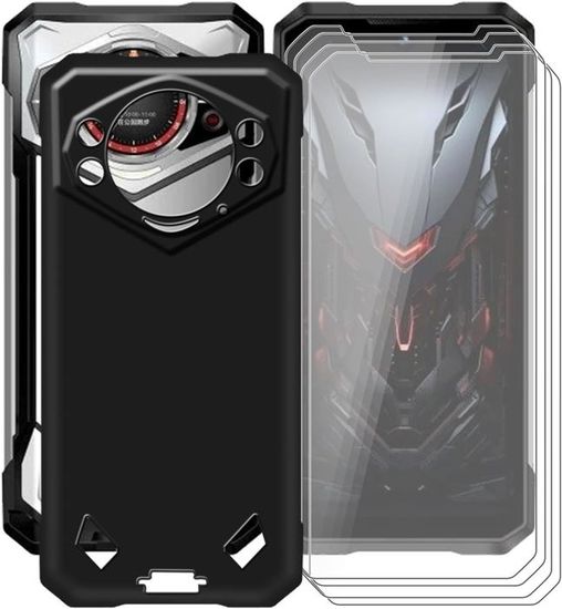 Coque + 2 Verres Trempés Pour Doogee S200 Max | Anti-choc, Slim, Protection écran Complète - Noir