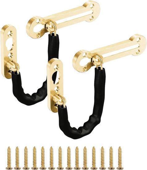 Serrure De Loquet De Porte Barre De Sécurité Pivotante En Acier