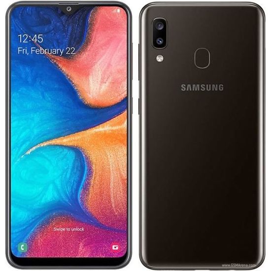 Pour Samsung Galaxy A20 32Go Noir Occasion Débloqué Smartphone Comme neuf
