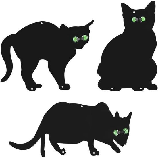 WENKO Lot de 2 Chats effaroucheurs d'oiseaux Chasse Les hôtes indésirables du
