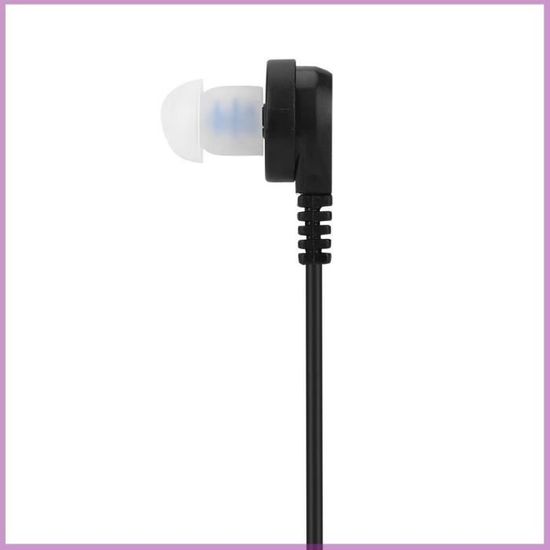 Écouteurs Anti-radiation à Tube Acoustique – Jack 3.5 Mm – Noir (neuf)