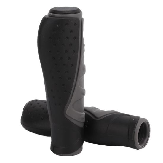 Poignées De Guidon Vélo Souples Antidérapantes - Lot De 2, Caoutchouc, 12 Cm, Pour VTT Et Route