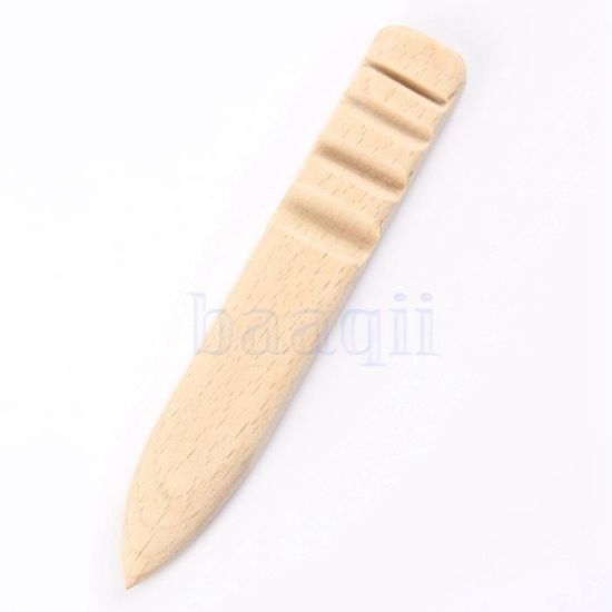 Nouvelle artisanat en cuir bord Slicker Round Multi-Taille Bois Brunissoir 3 Mod¨¨les pour le cuir de travail
